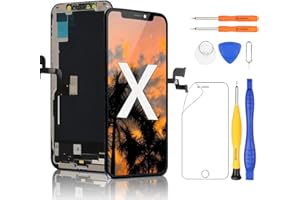 Yodoit Pantalla para iPhone X COF Full HD LCD Negro, 5.8 Pulgadas Display y Digitalizador Táctil Vidrio con Herramientas, Compatible con Modello A1865, A1901, A1902