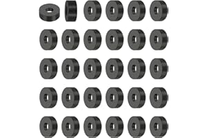 PATIKIL 30pcs Espaciadores de Goma, M5.5 Arandelas Multiusas Almohadillas de Aislamiento Antivibración Redondo de Neopreno Aislante para DIY Impacto Absorbente, 5.5x16x5mm (ID*OD*Grosor)