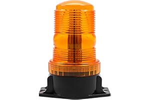 Biqing Gyrophare LED Orange,15W Lumière Stroboscopique D'urgence Attention Signalement lumières 12V 24V Feu Urgence Strobe pour Camion Chasse-Neige Dépanneuse Élévateur