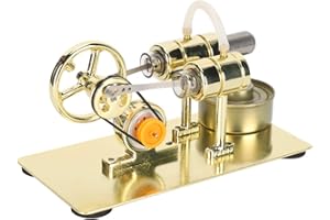 ARCHUU Motore stirling grande modèle kit de moteur stirling moteur moteur modèle chaleur vapeur éducation jouet kit de bricolage pour les étudiants
