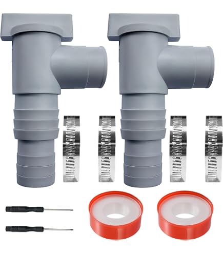 Raccord De Vidange Pour Piscine Coleman - Adaptateur Tuyau Avec Collier De Serrage - PVC Durable