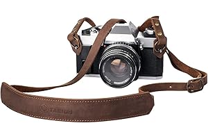 ‎TARION TARION Kamera Tragegurt Echtleder Kameragurt Trageriemen Schultergurt verstellbar (Braun, Länge: 145cm) für Leica Kamera oder DSLR Kompakt Kamera, Modell TNS-L1