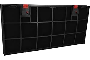 vhbw aktivt kolfilter kompatibel med Husqvarna QC 725 K, QFC 60350 X, QFC 90350 X, QC 625 K, QC 646 I köksfläktar
