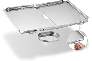 COPIU Grease Tray with Catch Pan for Dyna Glo Grill Replacement Parts | 24"-30" Adjustable Universal Drip Pan for 4/5 Burner Gas Grills | Compatible with Nexgrill, Expert Grill, Kenmore, BHG, & More