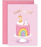 Geburtstagskarte 'Happy 3rd Birthday' Mit Weltraum-Design – Für Jungen & Mädchen