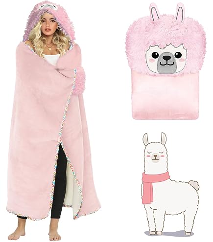 Felpa con cappuccio coperta indossabile oversize con maniche tascabili Coperta in pile Sherpa Felpa Coperte con cappuccio riscaldate calde e spesse in peluche  15