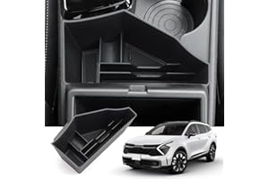 Auovo Auto Mittelkonsole Organizer Kompatibel mit 2022 2023 Sportage NQ5 Zubehör Armlehnenbox Aufbewahrungsbox