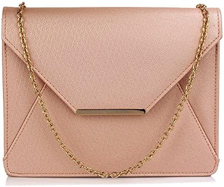 Gorgeous Anna Grace Champagne Flap Clutch purse | FREE UK DELIVERY
