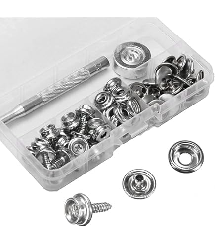 Kit De 30 Boutons Pression Inox – Pour Bâche Bateau, Voile, Fixation (neuf)