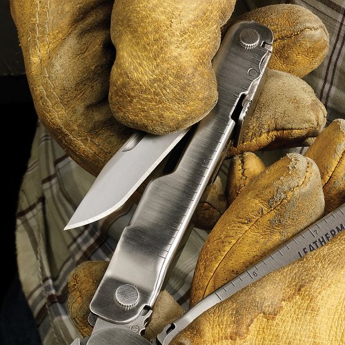 Leatherman Super Tool 300 Edelstahl, inklusive Nylonholster schwarz, austauschbare Drahtschneider, L831148 - 5