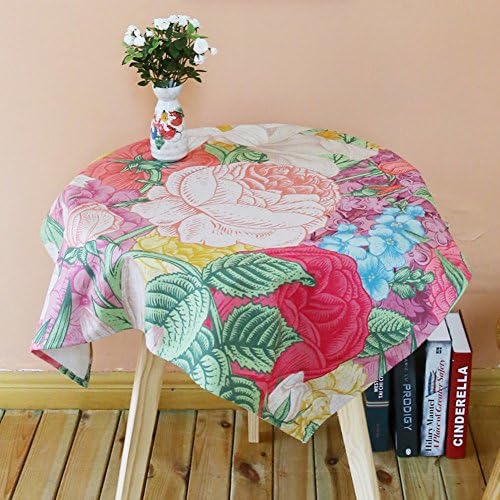 cotton and linen table cloths roundtable covering cloth tea table cloth fresh table cloth-H 110x110cm(43x43inch)