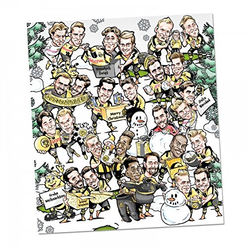 Preisvergleich Produktbild BVB Borussia Dortmund COMIC - ADVENTSKALENDER 2016 / 2017 incl. Autogrammkarten und Gewinnspiel
