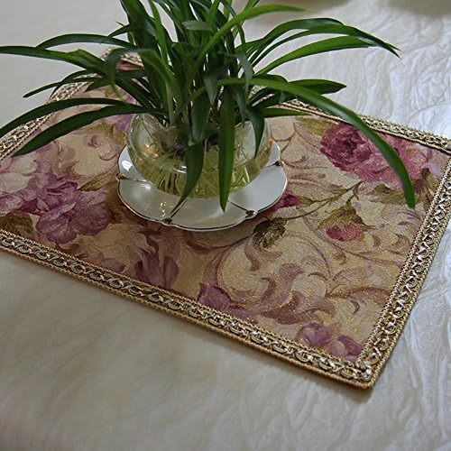 European-style Simple Lace Mat Luxury Dining Table Pad Hot Pad-H 30x40cm(12x16inch)