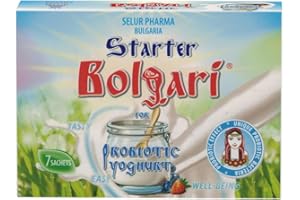 NATURAL PROBIOTIC SELECTION Ferment de yaourt '' BOLGARI'' - Pack de 7 Sachets de Culture lyophilisée pour yogourt probiotique