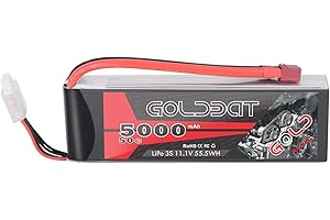 GOLDBAT Lipo Batterie 5000mAh 3S 50C 11.1V RC Batterie Soft Pack mit Deans Anschluss für RC Auto LKW Flugzeug Hubschrauber Boot RC Quadcopter