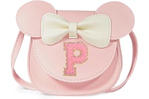 Bliceon Girls Handbag, Personalized Kids Purse, Little Mouse Ears Pink Wallet – Toddler Gift, Birthday Gift for Girls Ages 3-8 Years Old