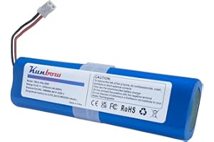 Kunbow 3200mAh Li-ion akku,Ersatzakku für iLife Zaco V5s Pro,V5x, V4, V3s Pro, V8s, V50, V80, V85 Home Cleaner Heimroboter, Ersatz für iLife 18650B4-4S1P-AGX-2 Akku.(14.4V / 46.08Wh)