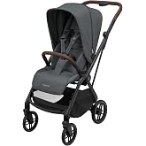 Maxi-Cosi Leona2 &Ccedil;ift Y&ouml;nl&uuml; Uzatılabilir Sırt Desteği Tam Yatabilir Bebek Arabası Twillic Graphite