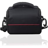 HIUOUIH SLR Camera Case 26 x 19 x 14 cm DSLR Bag Black Photography Shoulder Bag Waterproof SLR Digital Camera Case Photos Bac