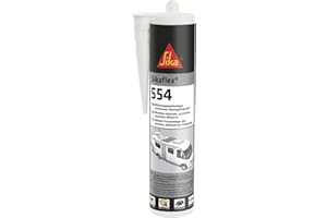 ‎SIKA Sika – Montageklebstoff – Sikaflex-554 Schwarz – ideal für große Bauteile und hohe dynamische Belastung – alterungs- und witterungsbeständig – 300 ml