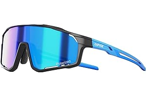 KAPVOE Gafas Ciclismo Niño Polarizadas Gafas Deportivas Bici Béisbol Sóftbol Monopatín Correr Niños 3-14 Años - K9033