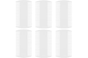 FOHOLA 6 Pcs Lice Combs, Nit Combs, Durable Double Sided Headlice Combs, Headlice Treatment for Adults, Kids, Pets (6PCS, White)