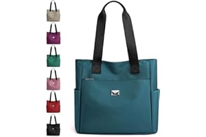 NamcheBarwa Large Tote Bags for Women,Waterproof Nylon Tote Bags Lightweight Nylon Hobo Bag Shoulder Bag With Multiple Pockets for Women Ladies Work Bags Shopping Bag Travel Bag School Bag