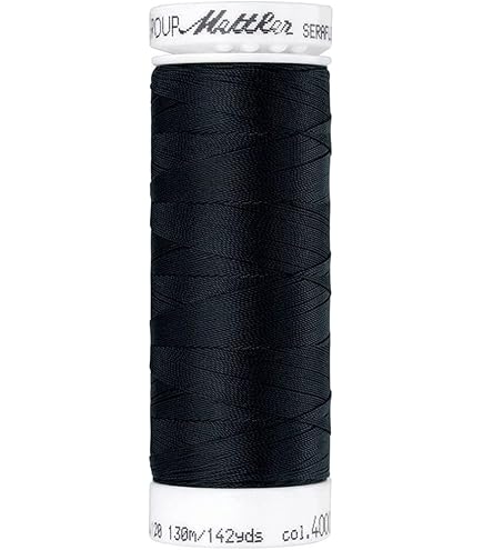 Fil élastique à Coudre - 6 Bobines Noires & Blanches | Pour Couture, Bijoux, Costumes | Élastique Polyester