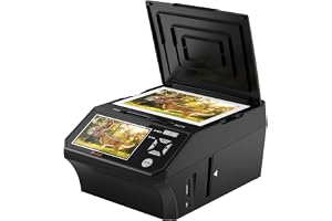 DigitPro Fotoscaner, Multiscanner für Fotos, Dias und Negative, Digitalisierer mit 5" LCD-