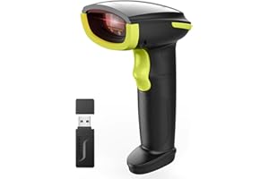 Inateck Skaner kodów kreskowych Bluetooth AI, bezprzewodowy skaner kodów 1D, przenośny skaner z aplikacją i SDK, bateria 2000 mAh, BCST-21 AI zielony