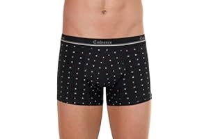 Eminence - Męskie bokserki chłonne Serenity - Rozmiar : 4/L - Kolor: Trójkolorowe napisy, czarny, L