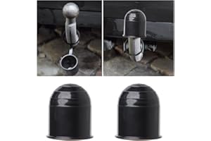 JNNJ 2 Pièces Cache Boule Attelage, Capuchon De Protection pour Attelage De Remorque, Housse étanche pour Boule D'attelage De Remorque, pour Voiture, Bateau, Camions, Caravane, Camping-Car, Motorhome