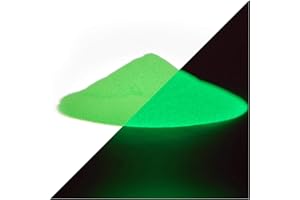 LUMENTICS Glühpulver mit grüner Tagesleuchtfarbe - Selbstleuchtende Farbpigmente, Nachleuchtpigment, Nachleuchtpulver, Farbpulver, Leuchtpulver, Schwarzlicht, UV (40g, Grün)