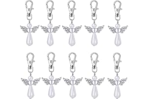 OUMEZON 30 Stück Schutzengel Gastgeschenke Hochzeit Taufe Schutzengel Schlüsselanhänger Für Geschenke Kommunion Party Mitbringsel Baby Shower Party