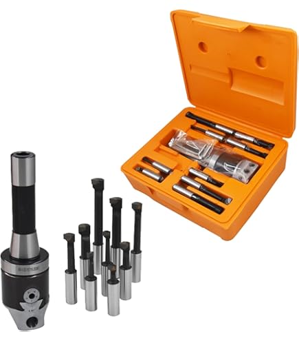 2 Inch Boring Head MT2 Shank 9Pcs 1/2 Inch Rod Boring Bar Set For
