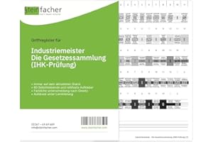 ‎STEINFACHER Steinfacher Griffregister für Industriemeister - Die Gesetzessammlung (IHK-Prüfung)