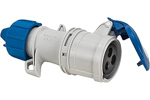 FANTON 71100V Presa CEE IP54, 16A 2P+T, Cablaggio a Vite