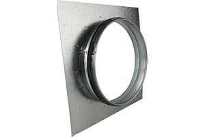 VONLIS Flangia da parete per avvolgimento, flangia, guarnizione per piastra da parete, per ventilazione, diametro 180 mm