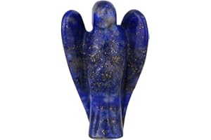 Morella Pierre avec ange gardien lapis-lazuli 3,5 cm dans une pochette en velours