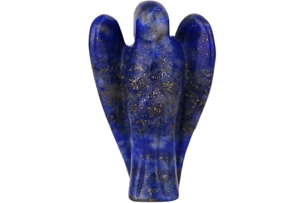 Morella Pierre avec ange gardien lapis-lazuli 3,5 cm dans une pochette en velours