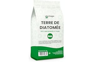 PLANTAWA Terre de Diatomée 5Kg | 100% Naturelle et Non Calcinée | Qualité Premium | Blanche et Pure | Poudre Ultrafine Sans Traitements Chimiques | Terre Diatomée Multi-Usages