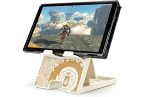 imeux Compact Switch Stand, Portable Foldable Replacement Multi-Angle Holder Playstand for Nintendo Switch/Switch Lite/Switch OLED/Steam Deck, for Zelda Tears of The Kingdom