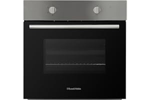 Russell Hobbs 70L, 60cm Wide, Single Electric Built-in Fan Oven and Grill in Stainless Steel, 6 Oven Functions, RHFEO7004SS