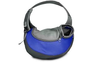 BIGWING Style-Bolso Bandolera para Llevar Perrito/Gatito/Mascota Portable Todo en Uno, Azúl Pequeño