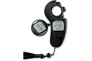 AL SALAMA Islamic Portable Prayer Time and Adhan Sound Reminder Digital Tasbih Counter, Complete Adhan Clock for Worldwide Use (Black)
