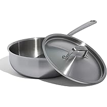 Sauteuse Antiadhésive Céramique Made In Cookware - 26 Cm - 5 Plis - Compatible Induction Et Four - Fabriquée En Italie - 7