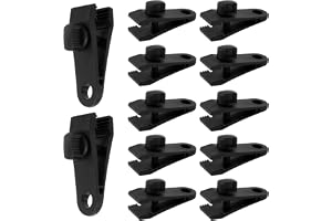 12 stycken presenningsklämmor tält, tarp-klämmor, presenning, tältklämmor, justerbar, presenningsklämmor, tältpresenning