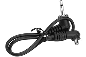 Annadue Blitz Kabel Blitz Synchronisation Kabel Blitz PC Synchronisation Kabel 3,5mm Klinkenstecker, mit Schraubverschluss Zum Männlichen Blitz PC, Schwarz