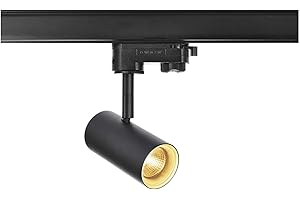 ‎SLV SLV NOBLO SPOT | 3 Phasen System Leuchte, LED 3-Phasen-Strahler, Spot, Decken-Strahler, Decken-Leuchte, Schienensystem, Innen-Beleuchtung | schwarz, 2700K, inkl. 3P.-Adapter