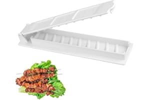 ACOBETEYLN Kebab Press Maker Machine, Plastic Kebab Maker Machine, Kebab Maker Tool, Manual Kabob Mould Reusable Easy Kabob Maker